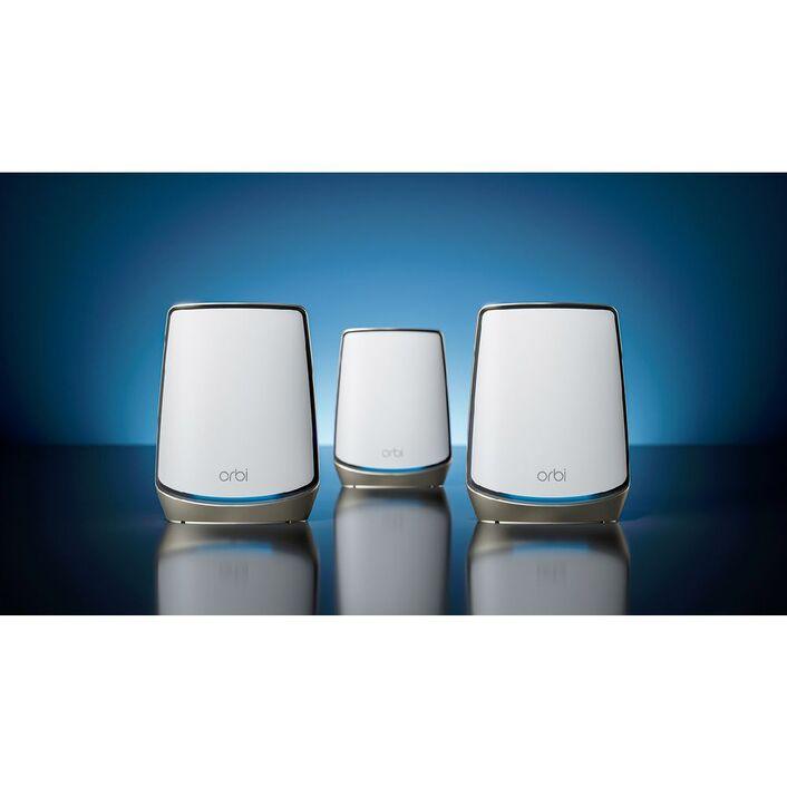 Netgear Orbi AX6000 Tri-band Mesh WiFi 6 System White 3 Pack