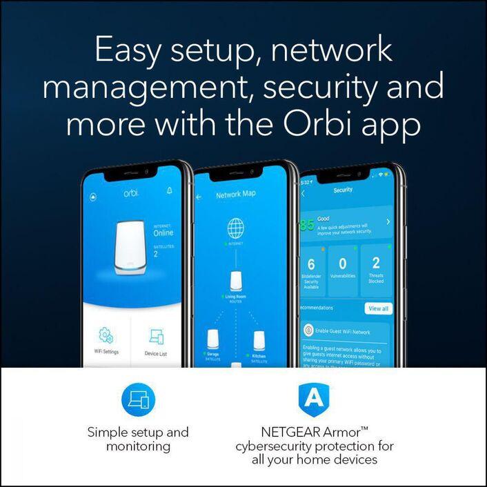 Netgear Orbi AX6000 Mesh WiFi 6 System 3 Pack