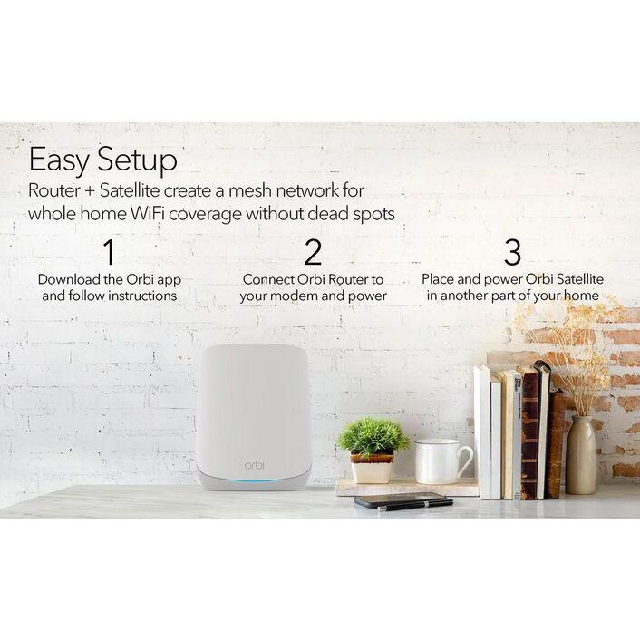 NETGEAR Orbi AX5400 Tri-band Mesh WiFi 6 System 3 Pack