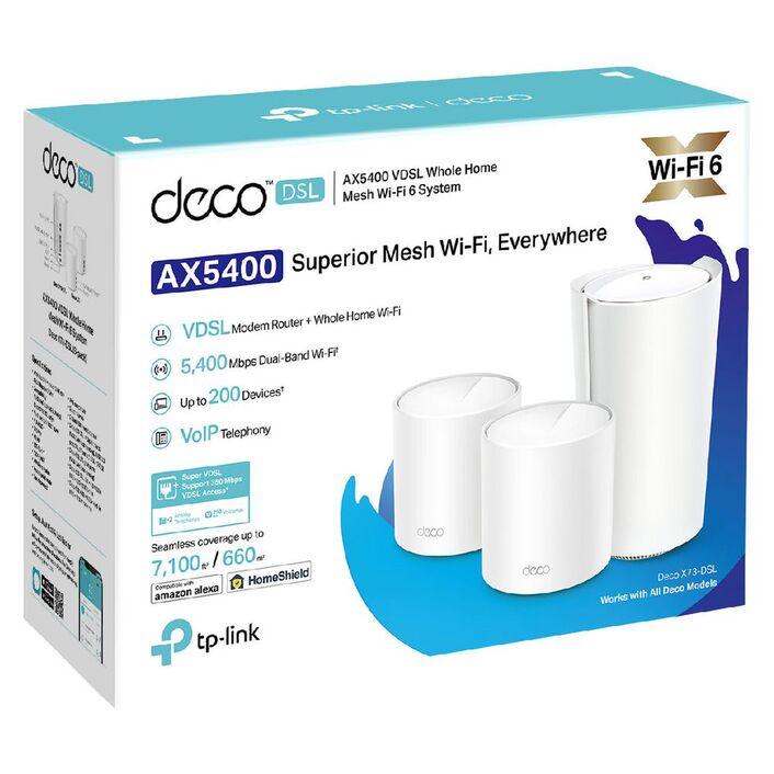 TP-Link Deco AX5400 VDSL Mesh WiFi 6 Modem Router 3 Pack