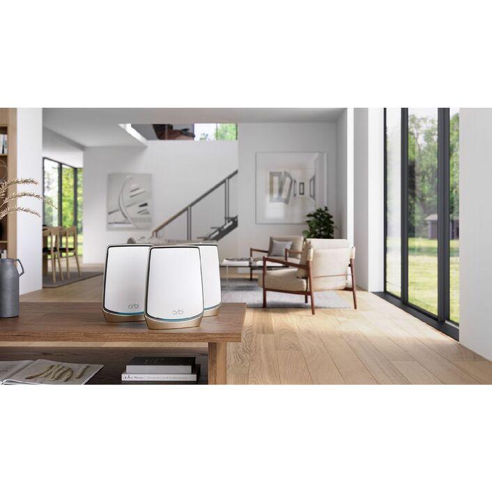 Netgear Orbi AX6000 Tri-band Mesh WiFi 6 System White 3 Pack