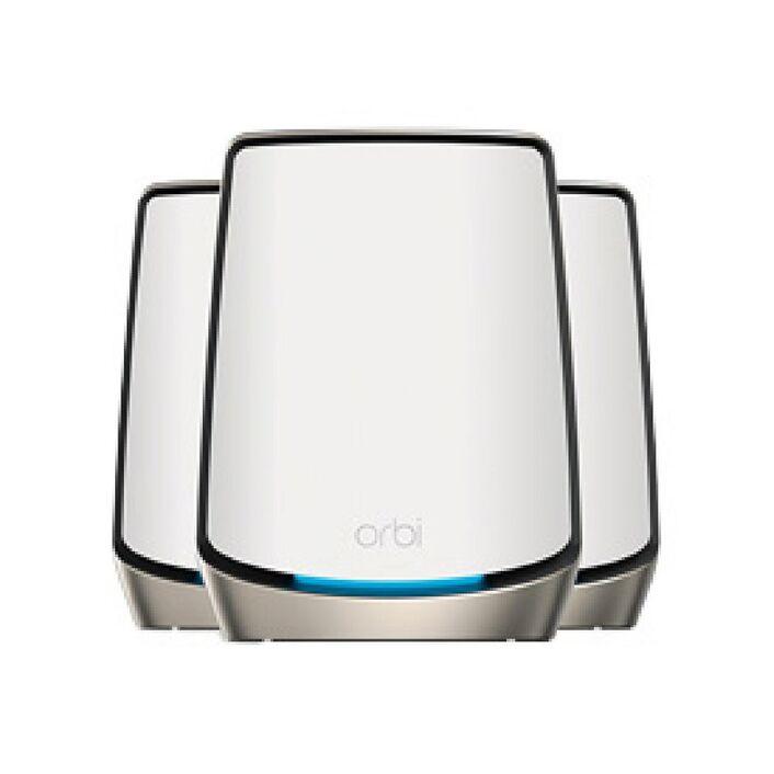 Netgear Orbi AX6000 Tri-band Mesh WiFi 6 System White 3 Pack