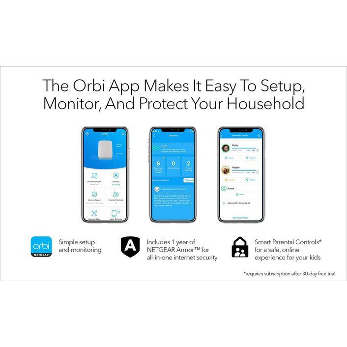 NETGEAR Orbi AX5400 Tri-band Mesh WiFi 6 System 3 Pack