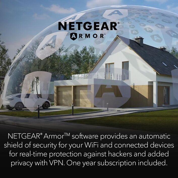 Netgear Orbi AX6000 Tri-band Mesh WiFi 6 System White 3 Pack