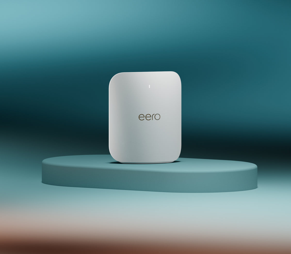 White eero Pro 7 mesh Wi-Fi router, front view