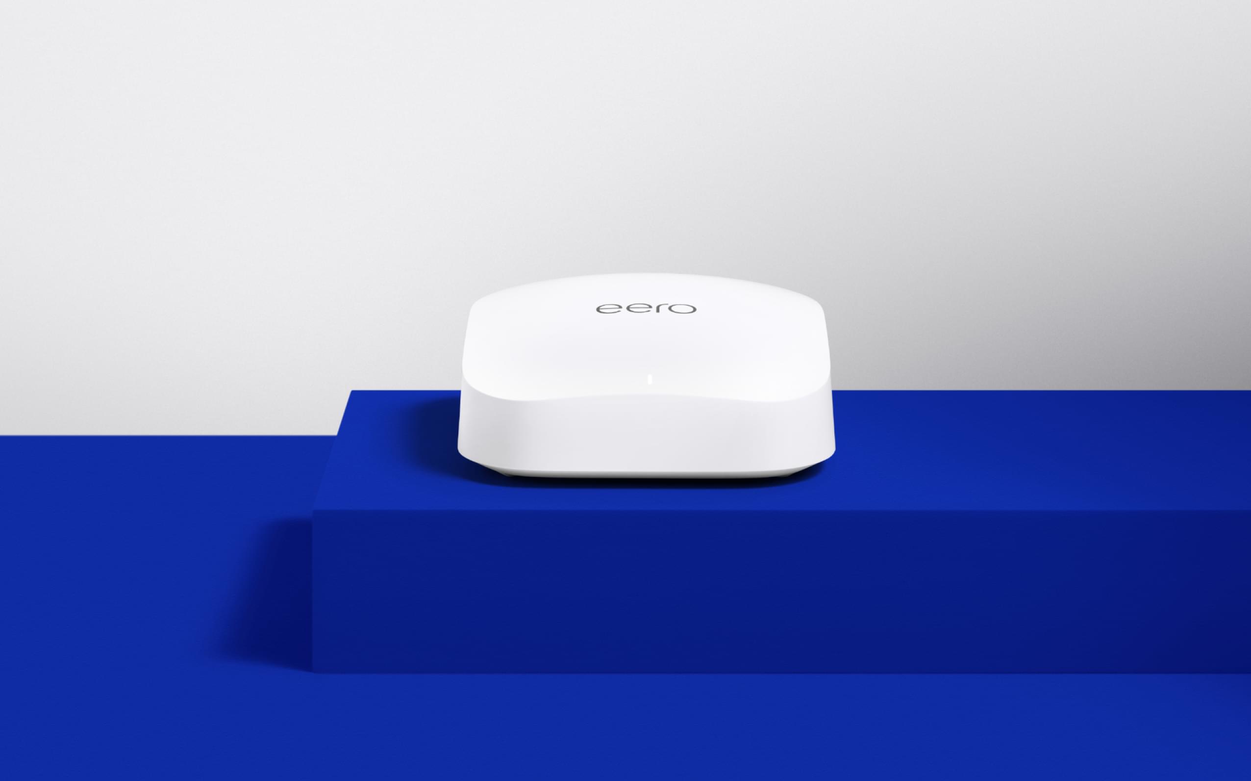 eero Pro 6E mesh Wi-Fi router; photo shows one router